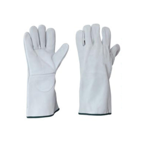 GLOVES 35CM NATURAL SPLIT WELDER 4TIPS WITH LACE
