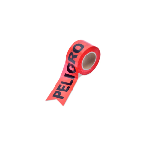 CINTA ROJA PELIGRO NO PASE 4" X 300 MTS
